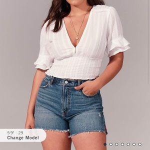 NWOT Abercrombie & Fitch High Rise Mom Shorts